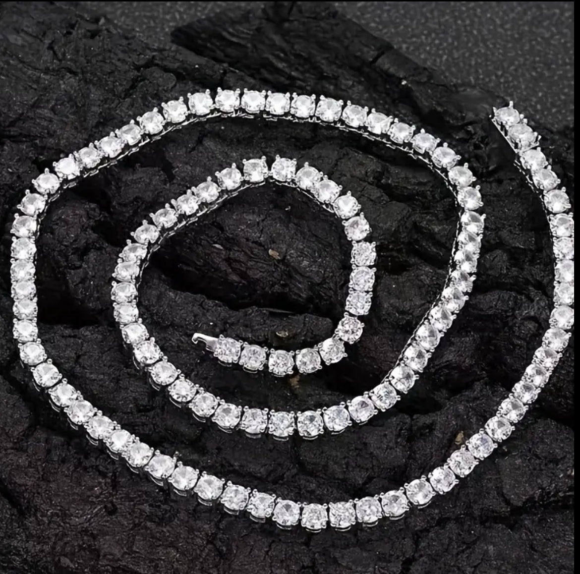 Cadena Tennis en Moissanite 3mm.