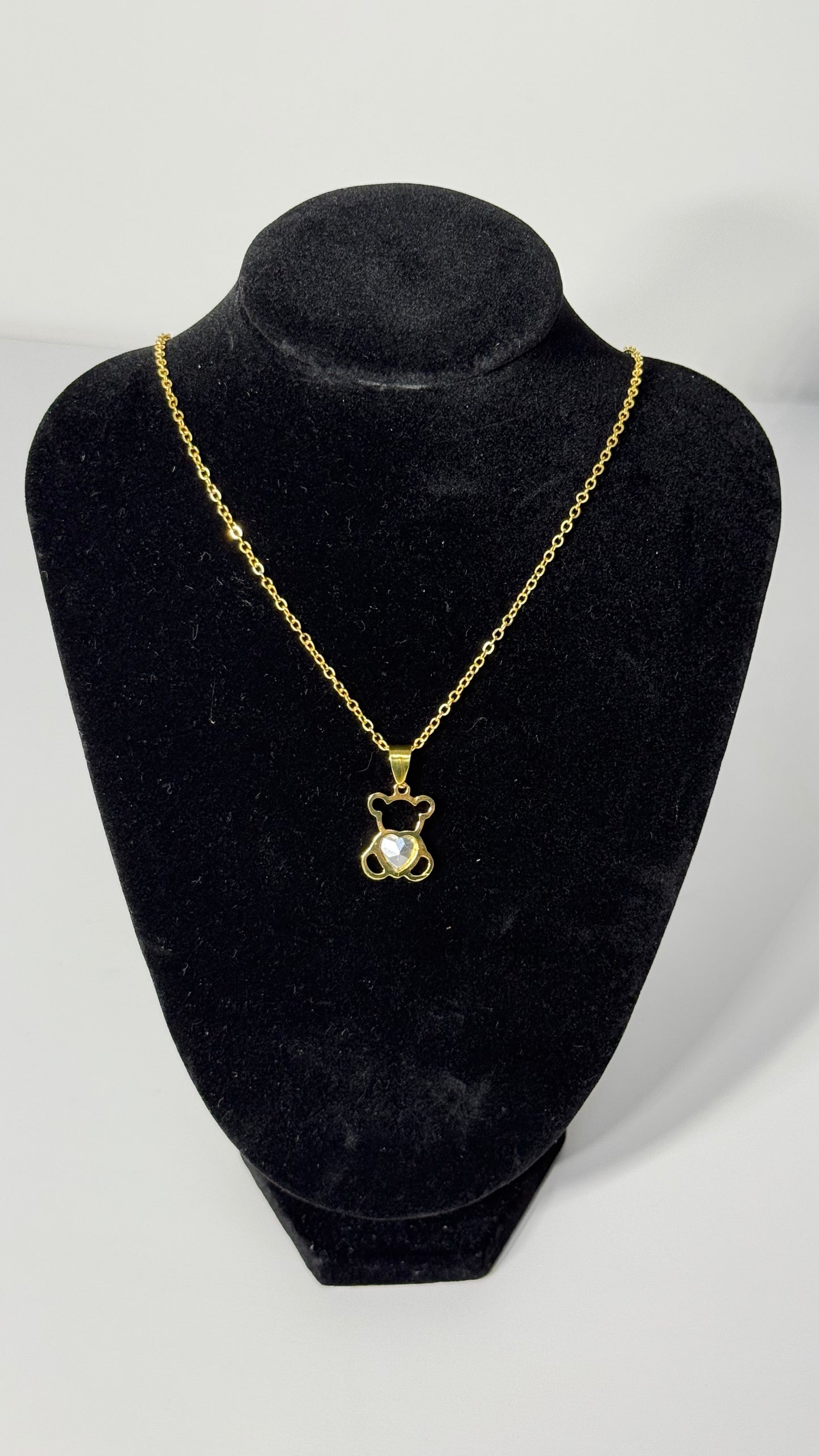 Collar de oso acero inoxidable/Gold