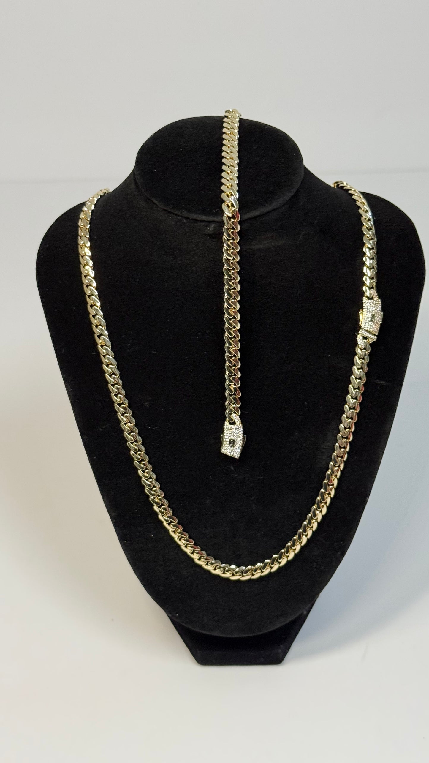 6mm Set Mónaco Cuban Chain