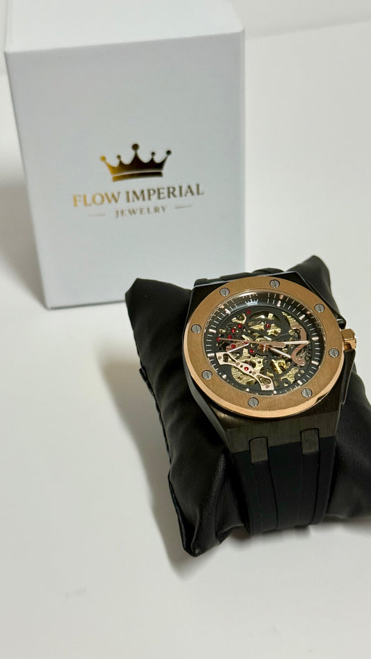 Flow Imperial Black&Gold ring