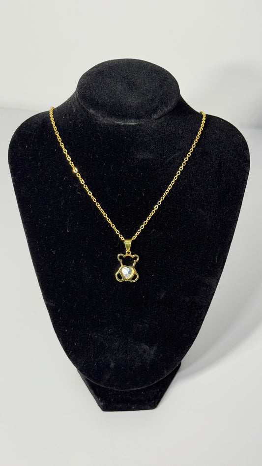 Collar de oso acero inoxidable/Gold