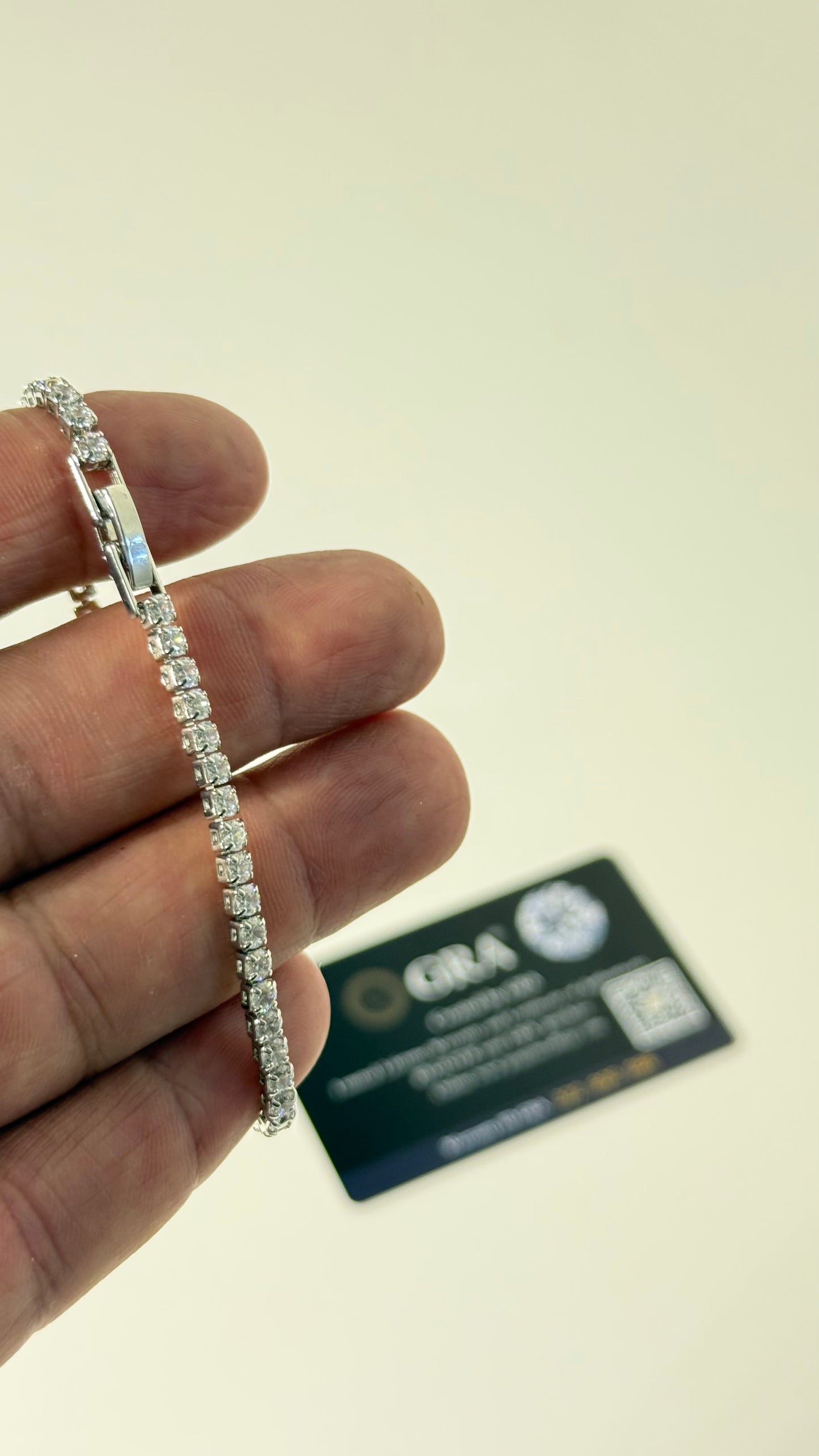 Pulsera plata 925 Moissanite.