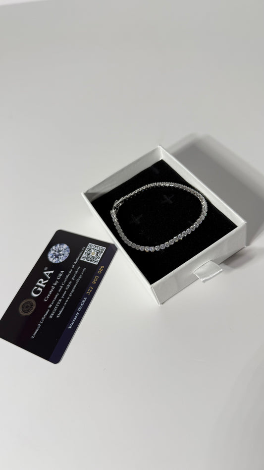 Pulsera plata 925 Moissanite.