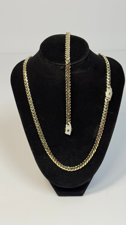 6mm Set Mónaco Cuban Chain