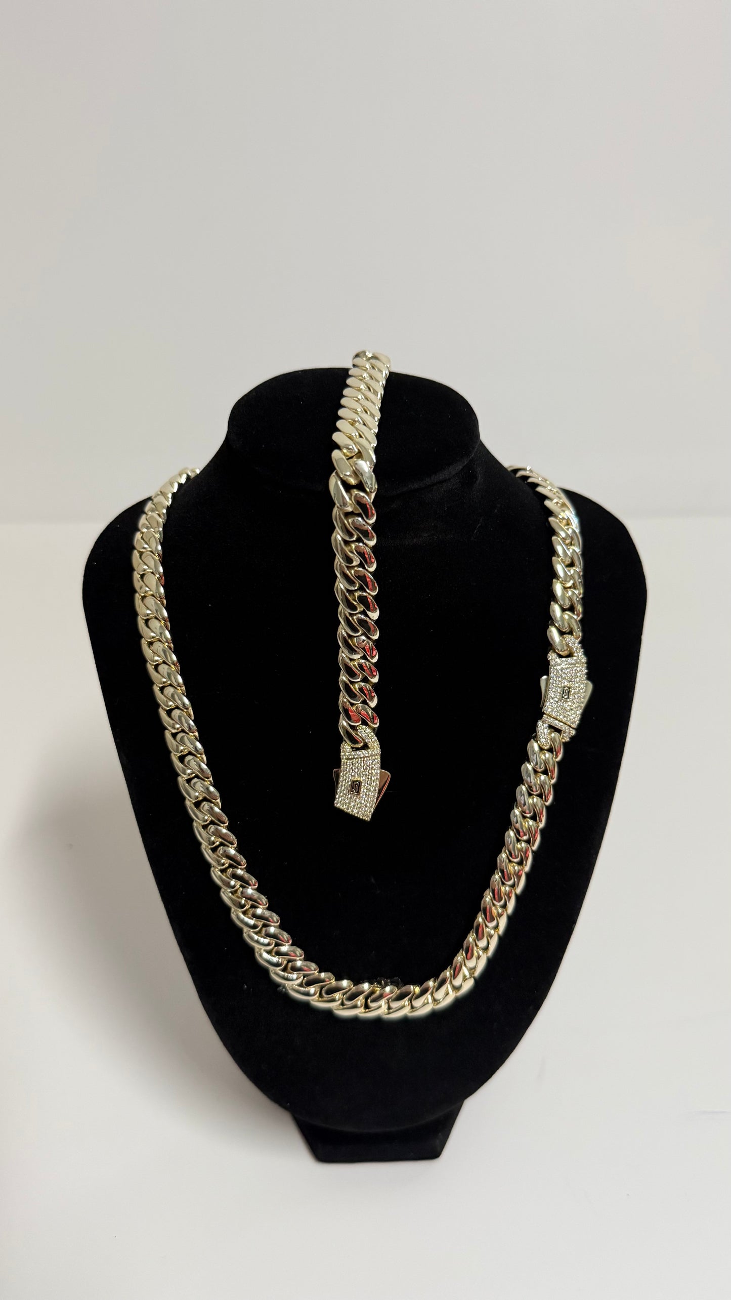 8mm Set Mónaco Cuban Chain