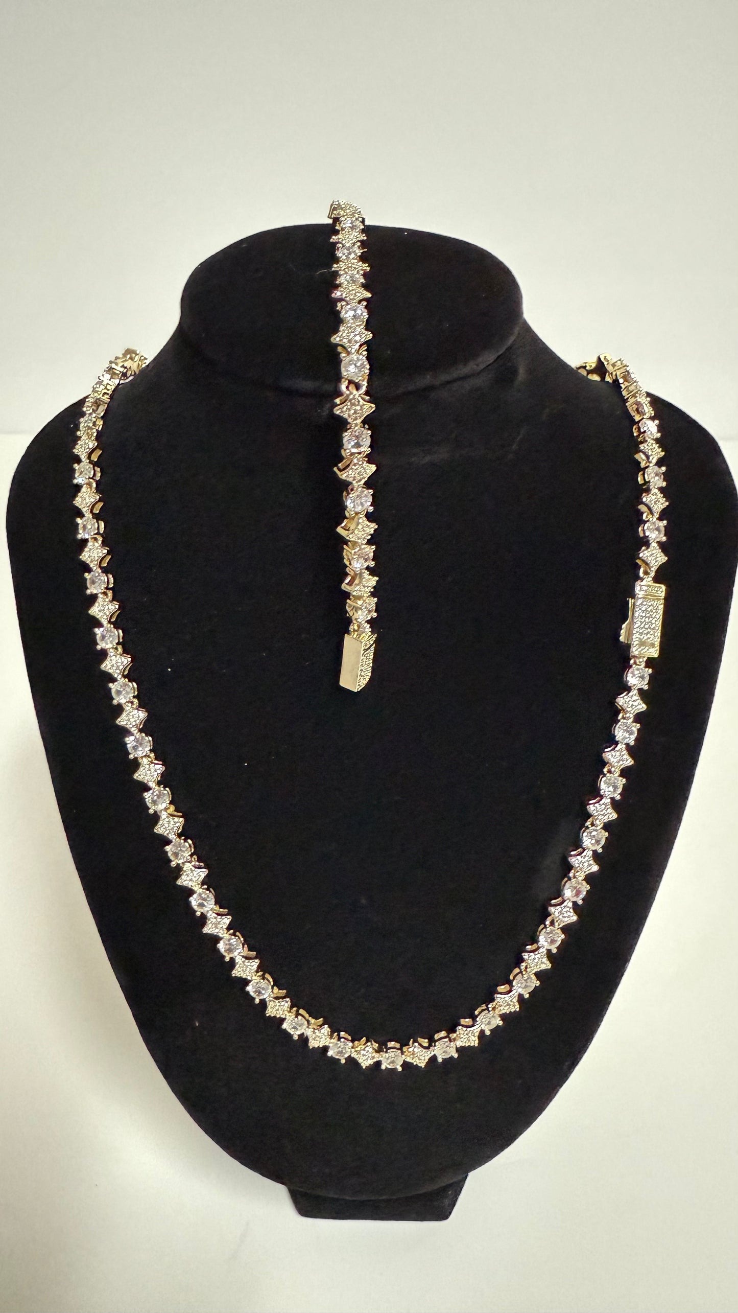 Tennis Chain Diamond Star Gold/Diamond